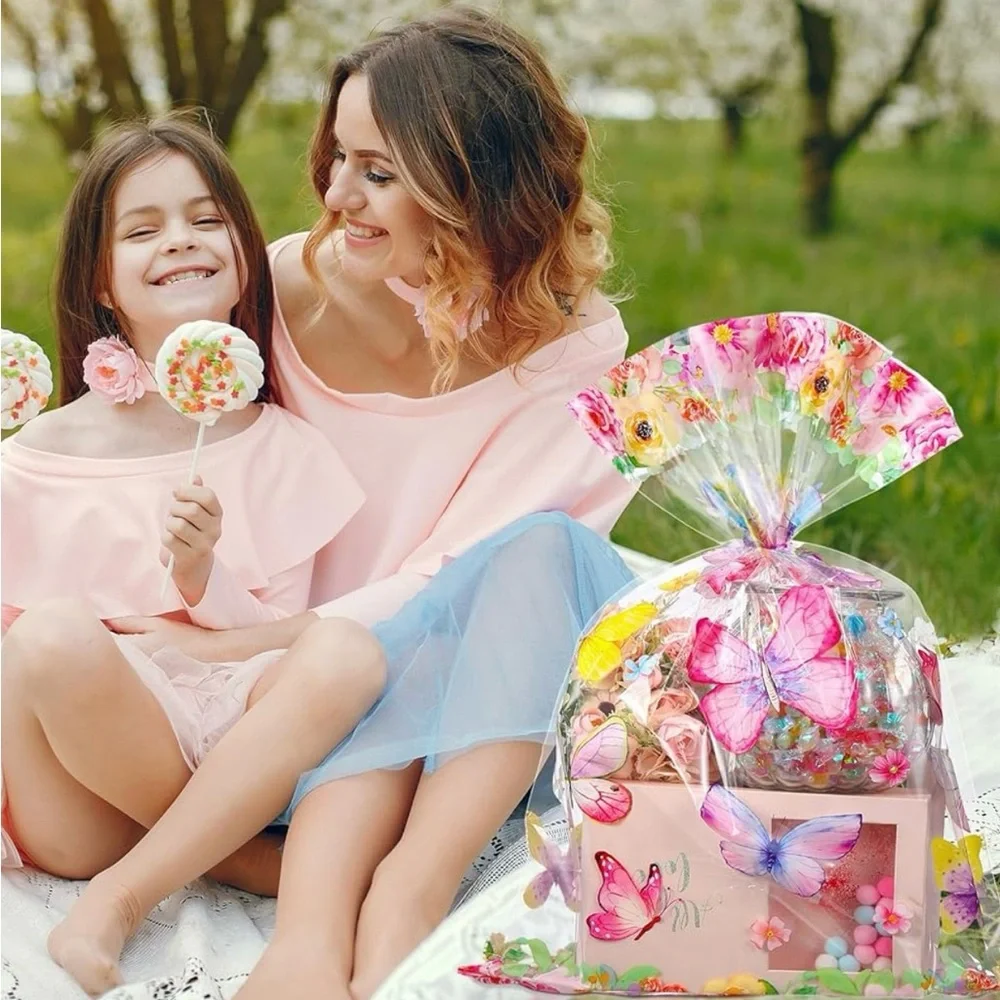 30 pcs of Floral Butterfly Party Favor Bags